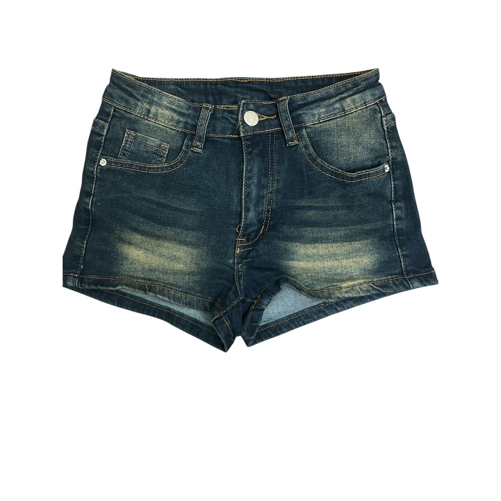 SHEIN‎ Denim Shorts Womens XS Blue High Rise Distressed Summer Jean Shorts